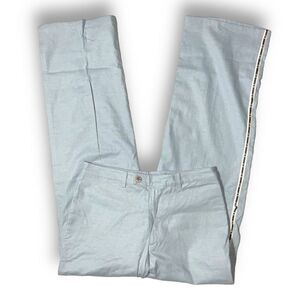 🧊 Craig Signer Men’s Linen Blend Pants 👖 Size 31 Light Blue | Summer Vibes‎
